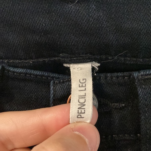 Rag & Bone Women's Pencil Leg Coal Wash Jeans - Picture 2 of 12